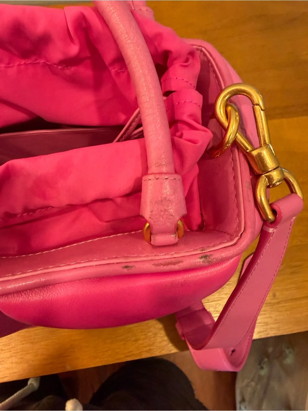 kate spade Bright Pink Woven-Block Crossbody Bag